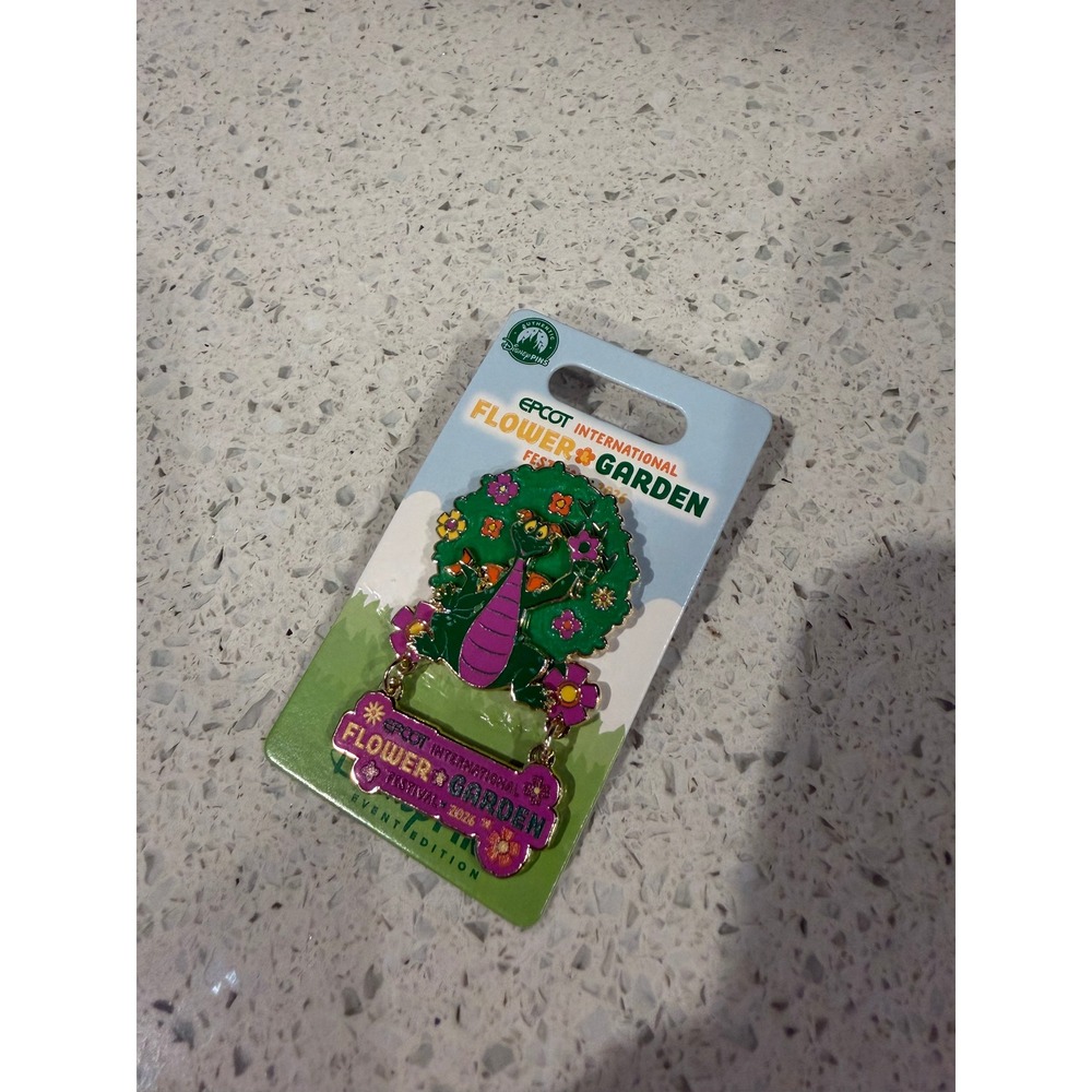2026 Disney Parks Epcot Flower & Garden Figment Topiary LE EE 5000 Pin